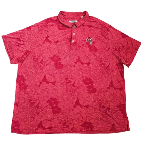 Tommy Bahama Tampa Bay Bucs Miramar Blooms Polo Sz 4XLB - Picture 1 of 11
